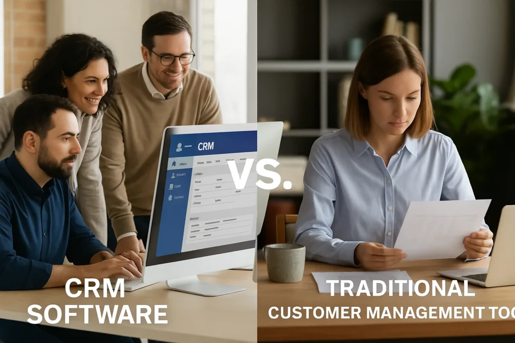 CRM Software vs. Traditional Customer Management Tools